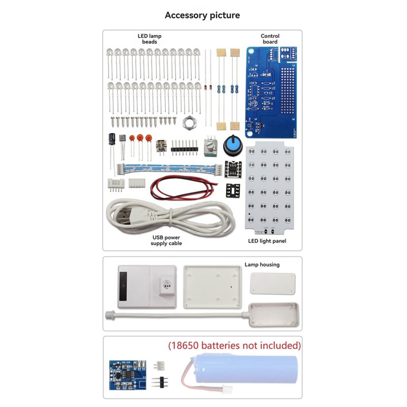 Diy Electronics Table - Kit de Lámpara de Mesa LED