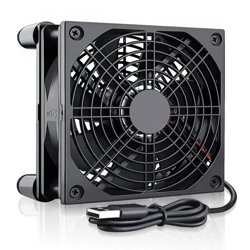 Diy Electronics Case - Ventilador de refrigeración del enrutador, Enfriador