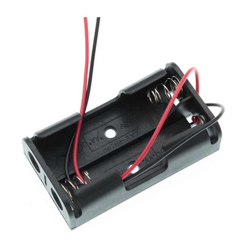 Diy Electronics Storage - AAAEL-100Pcs Caja para 2 pilas AA