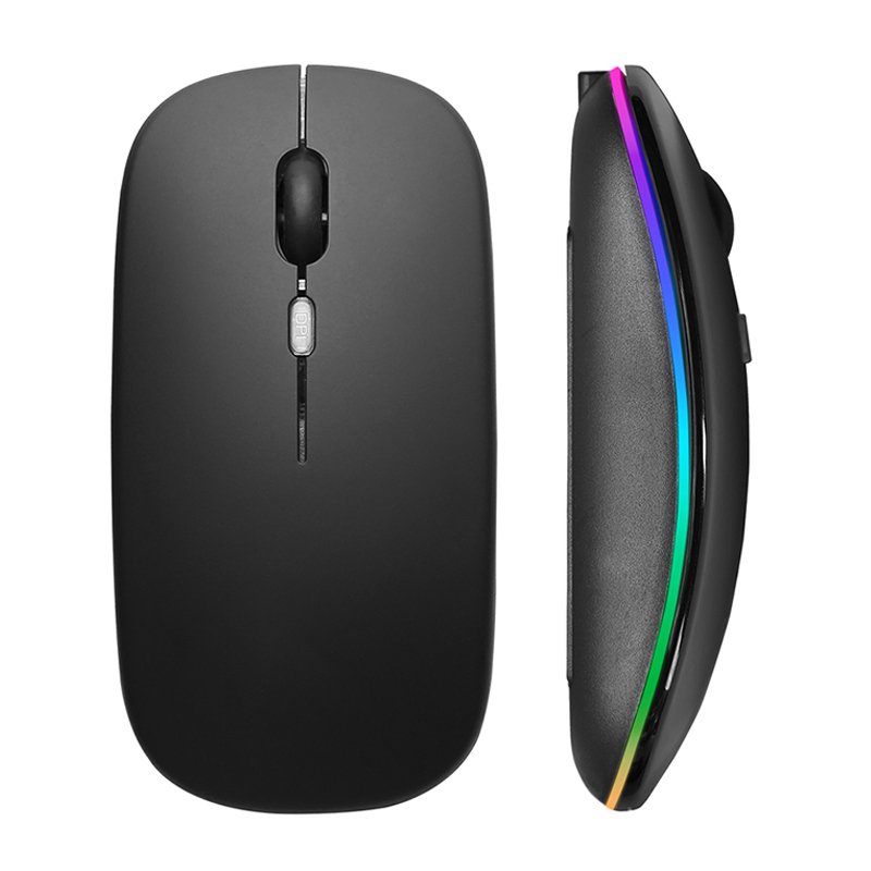 Diy Mouse Electronics - Ratón inalámbrico RGB recargable USB 2,4