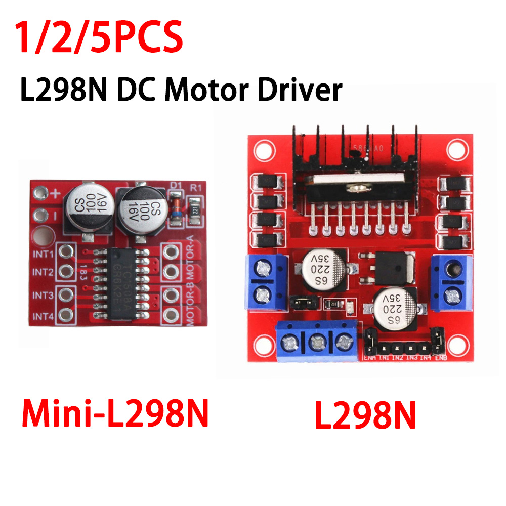 L298N Motor Driver - 1-5 unidades Módulo de placa controladora