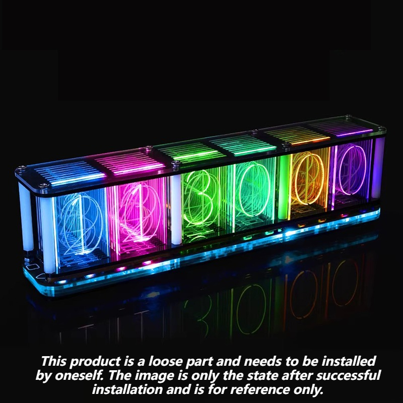 Diy Electronics Table - Kit de Reloj de Tubo Luminoso,