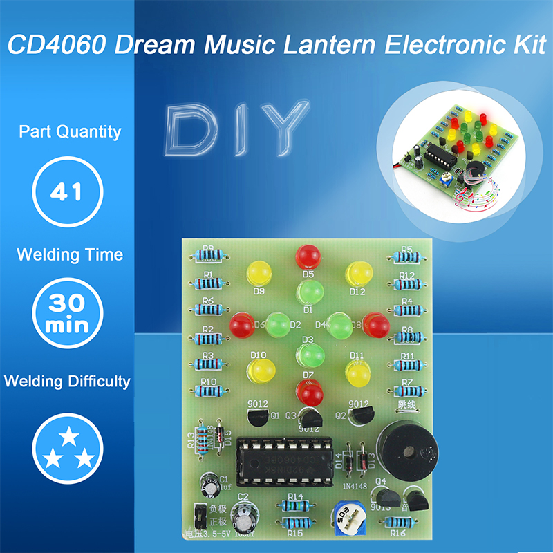 Diy Electronics Workbench - Kit electrónico DIY CD4060, caja de