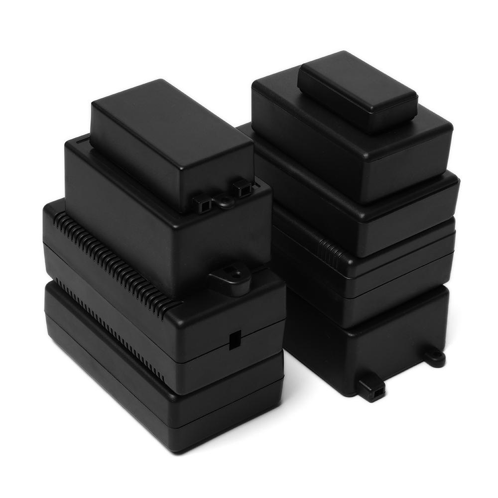 Diy Electronics Storage - Carcasa de plástico negro impermeable para