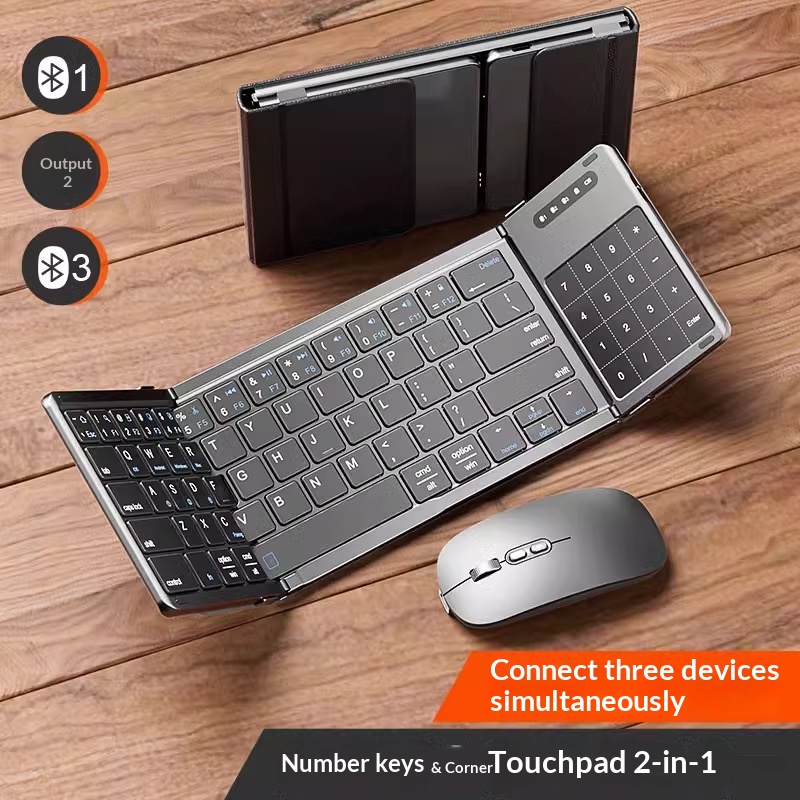 Diy Mouse Electronics - Teclado inalámbrico Bluetooth plegable Mengzu con