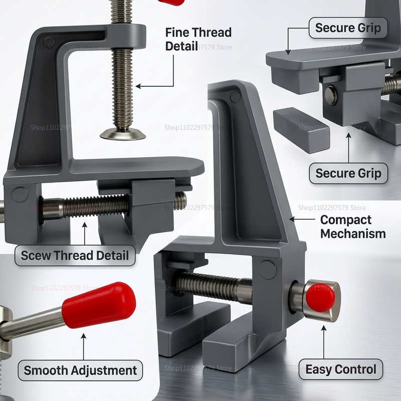 Mini Tornillo de Banco de Alum - Diy Electronics Workbench reseña y precio