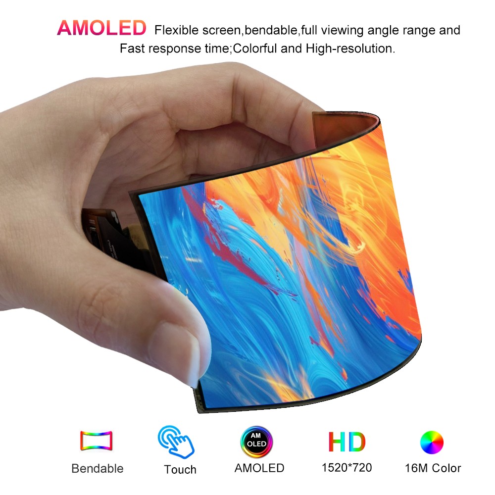 Wisecoco Pantalla Flexible AMO - Diy Wearable Electronics reseña y precio