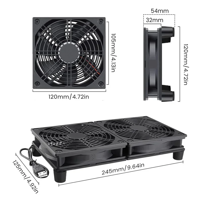 Ventilador de refrigeración de - Diy Electronics Case reseña y precio