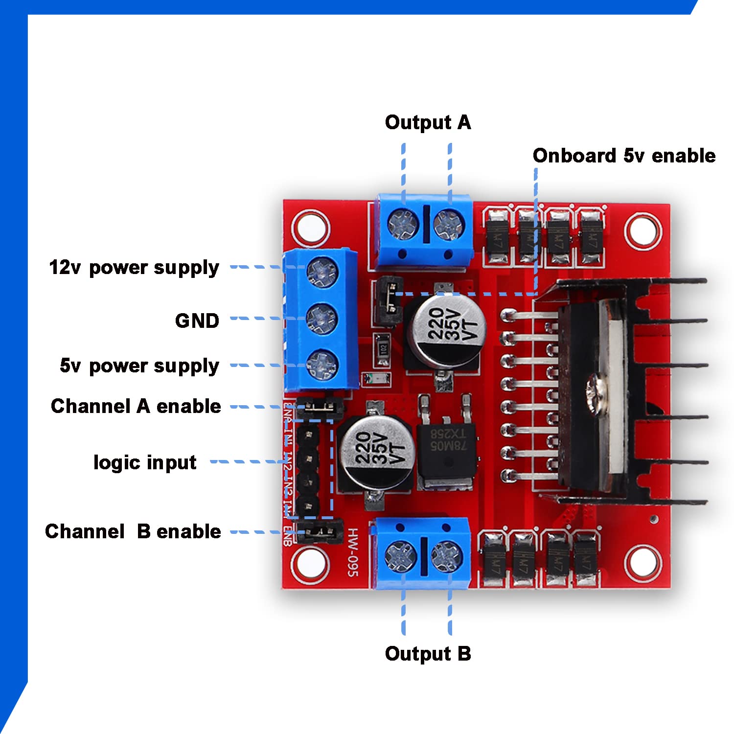 Placa controladora de accionam - L298N Motor Driver reseña y precio