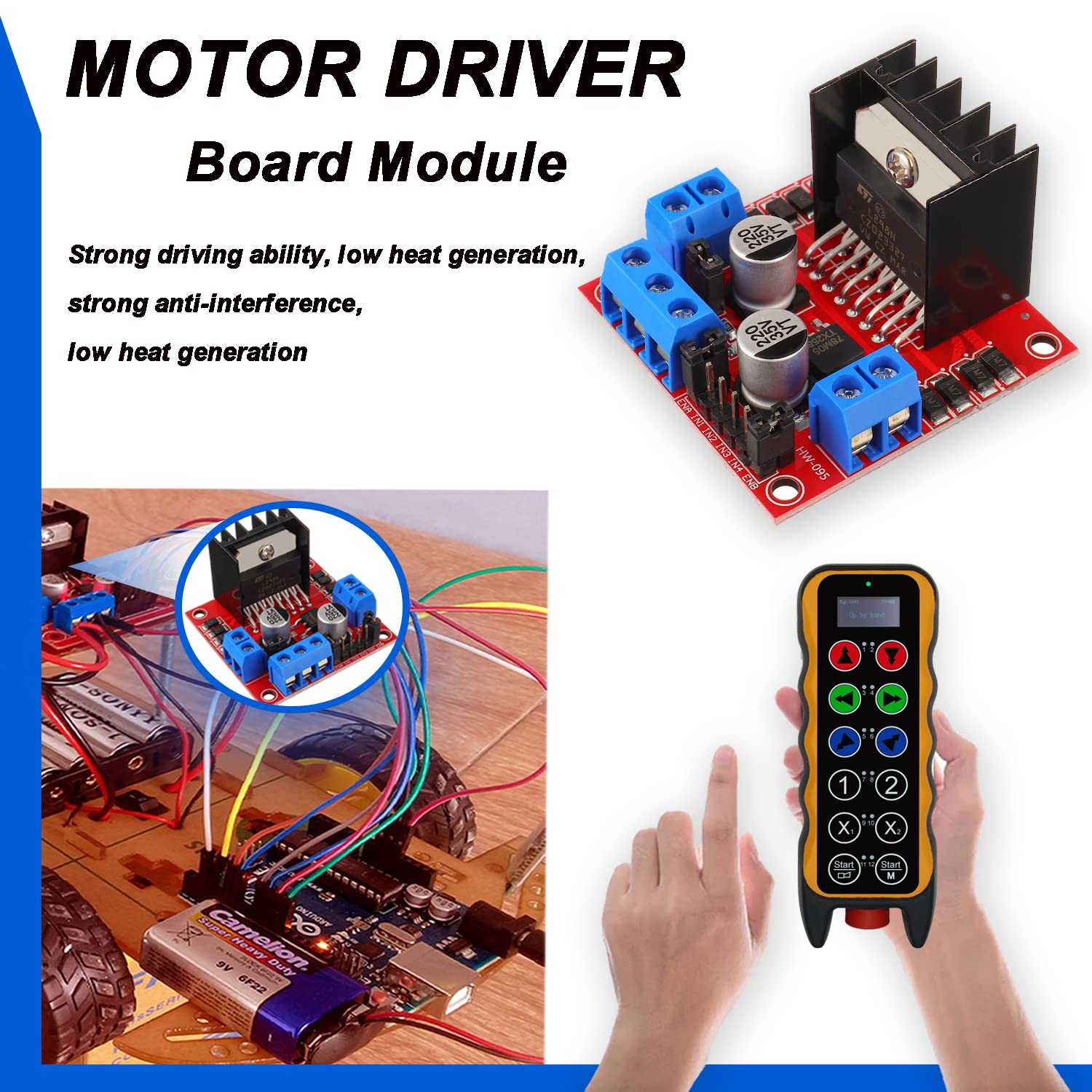 Placa controladora de accionam - L298N Motor Driver reseña y precio