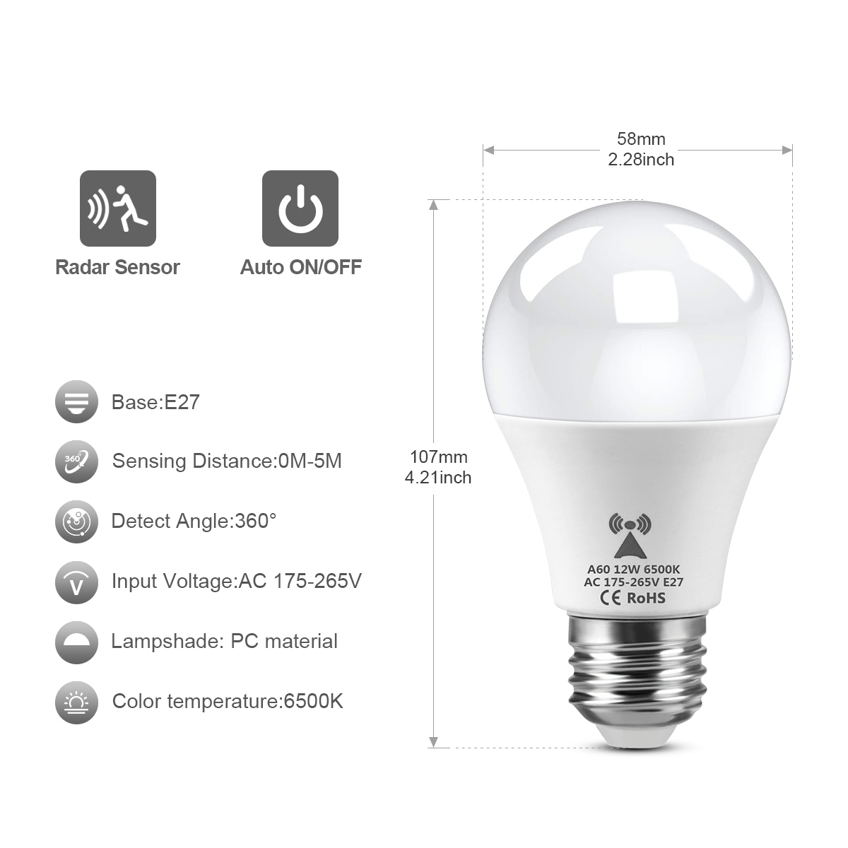 Lámpara de luz nocturna LED co - Ldr Light Sensor reseña y precio