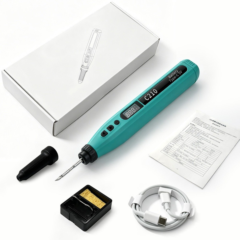 Juego de soldador USB digital  - Diy Electronics Storage reseña y precio