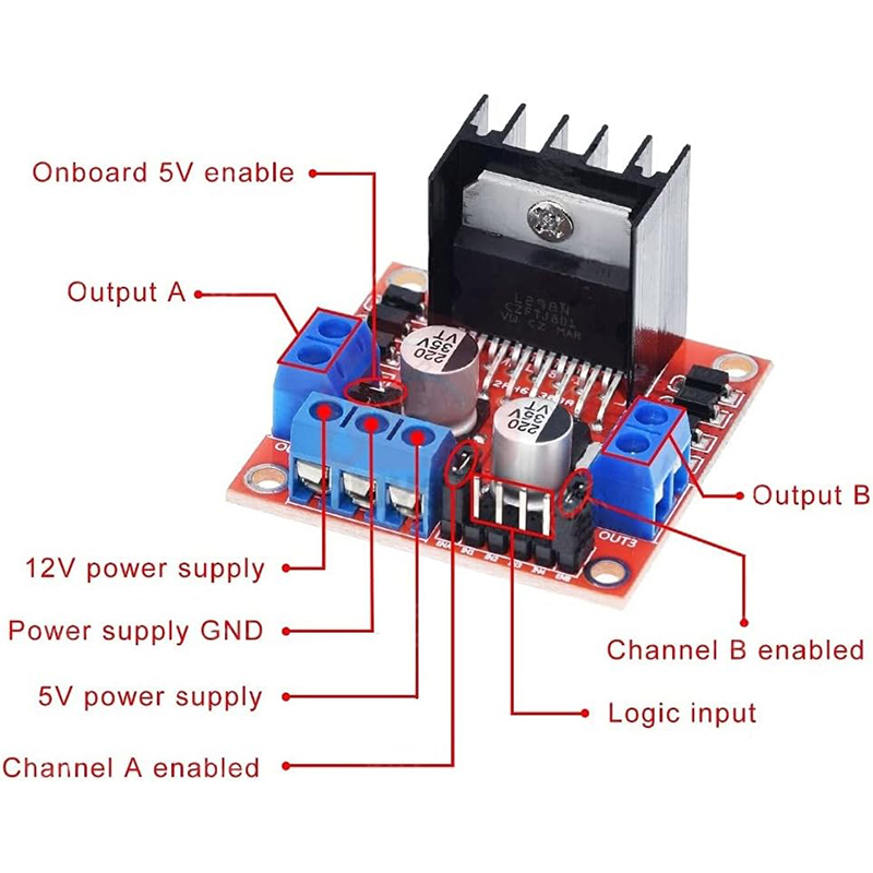 Módulo de placa controladora L - L298N Motor Driver reseña y precio