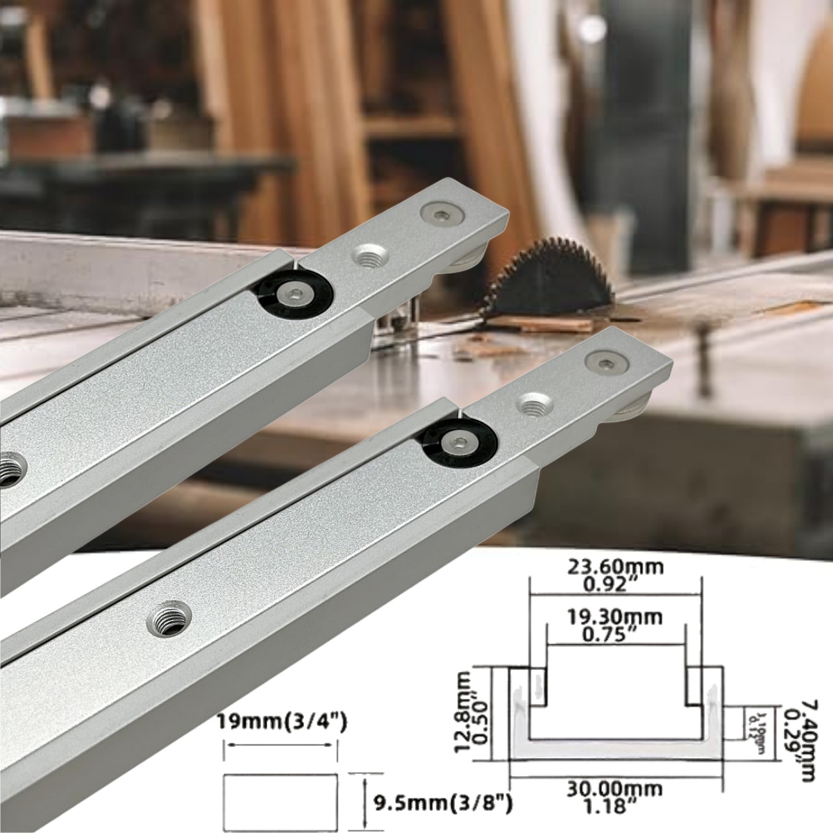 1 Juego de Rieles en T de Alum - Diy Electronics Workbench reseña y precio