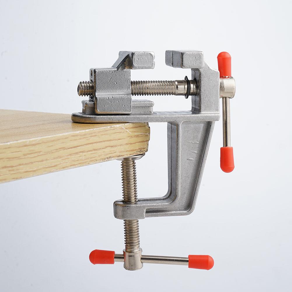 Mini tornillo de banco de alum - Diy Electronics Table reseña y precio
