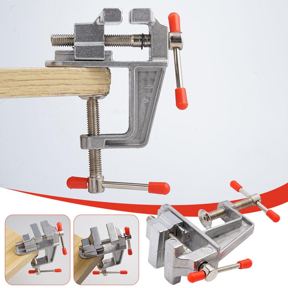 Mini tornillo de banco de alum - Diy Electronics Table reseña y precio