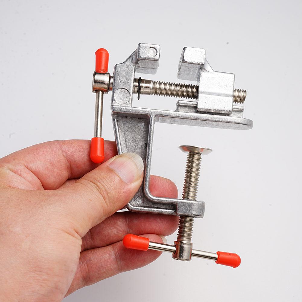 Mini tornillo de banco de alum - Diy Electronics Table reseña y precio