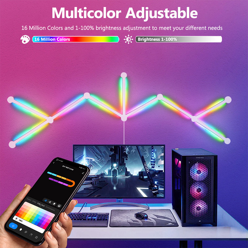 Lámpara de pared RGB inteligen - Diy Lamp Electronics reseña y precio