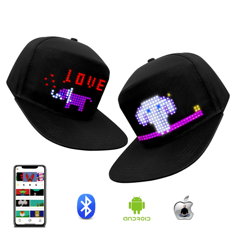 Sombrero con Pantalla LED Inte - Diy Electronics Logo reseña y precio