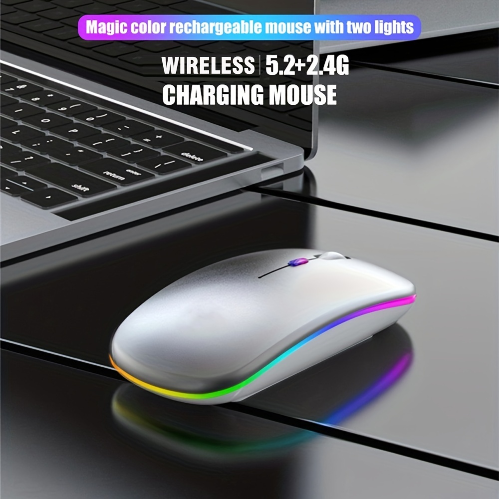 Ratón inalámbrico RGB recargab - Diy Mouse Electronics reseña y precio