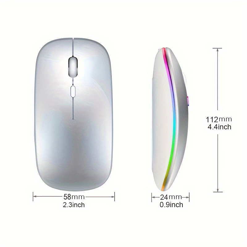Ratón inalámbrico RGB recargab - Diy Mouse Electronics reseña y precio