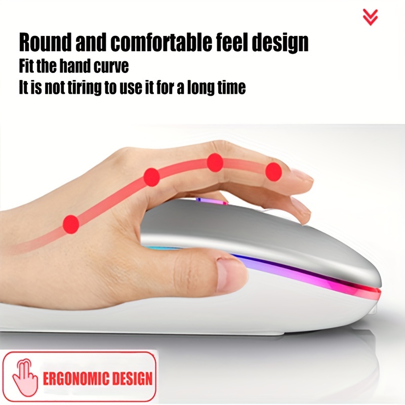 Ratón inalámbrico RGB recargab - Diy Mouse Electronics reseña y precio