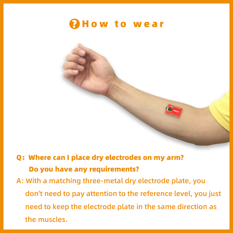 Biosensor EMG biométrico elect - Diy Wearable Electronics reseña y precio