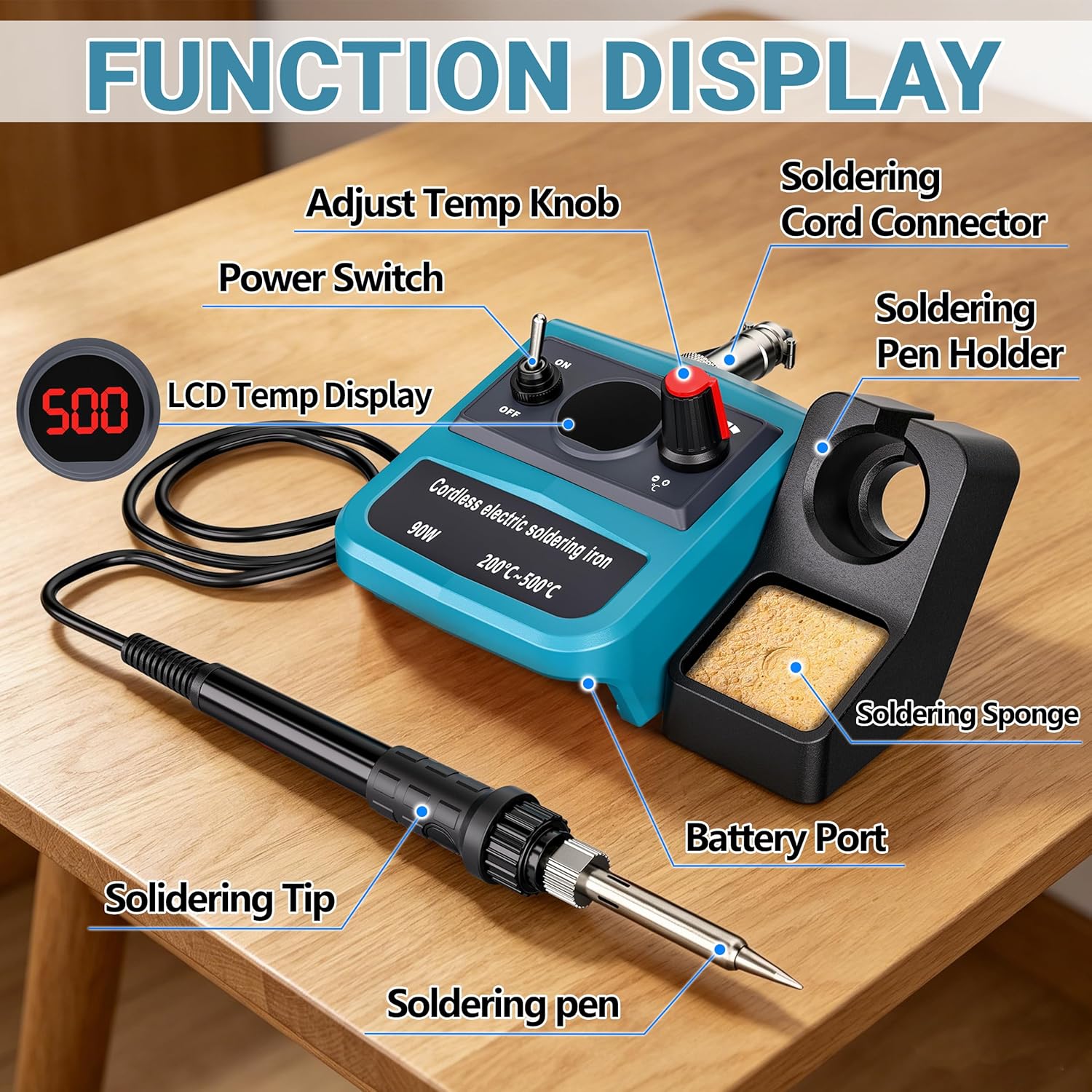 Kit de Soldador Inalámbrico Di - Diy Electronics Storage reseña y precio