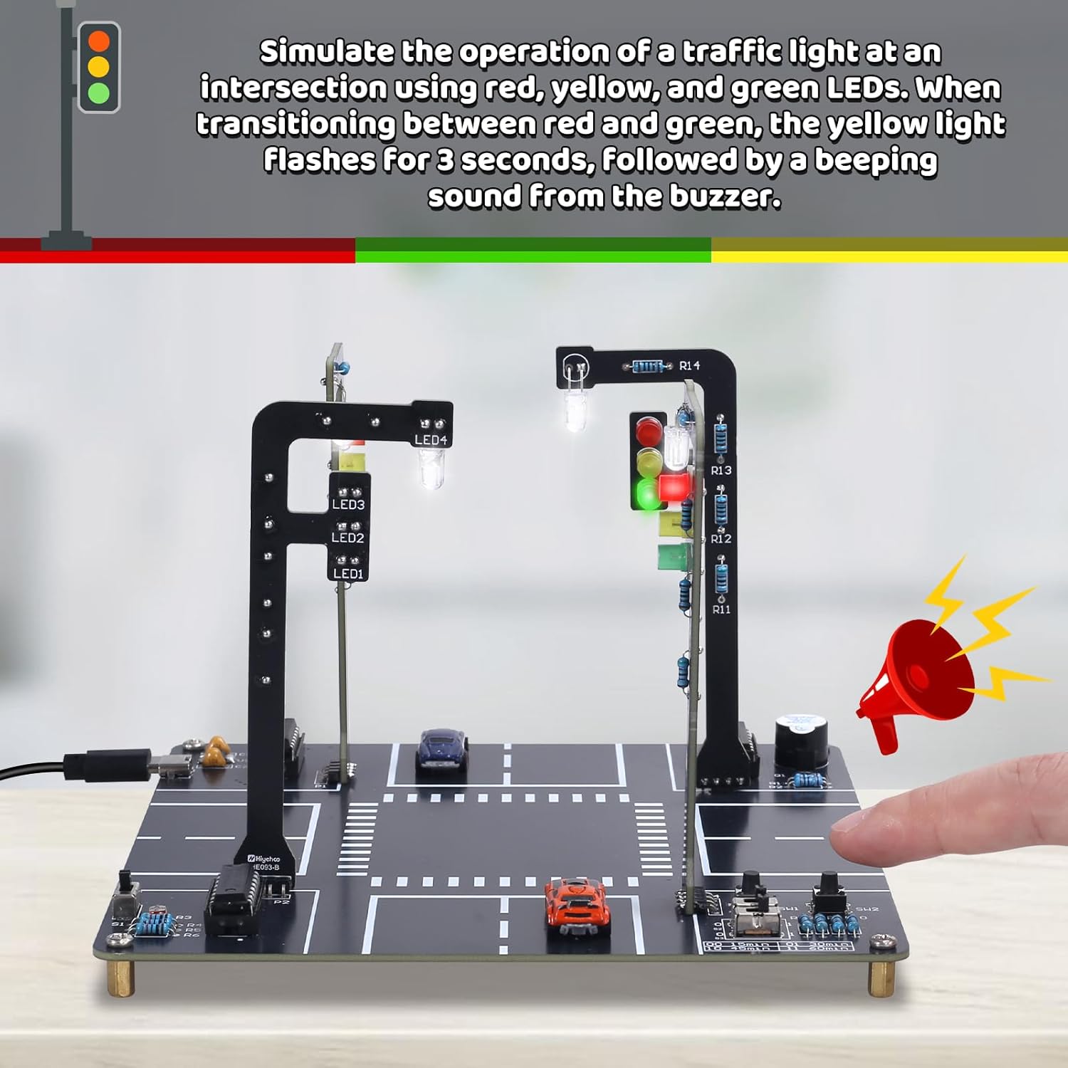 Kit de simulador de semáforo c - Diy Electronics Kits For Adults reseña y precio